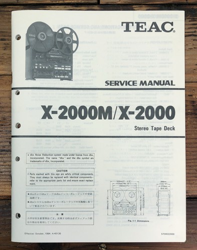 Teac 2000 2000m reel - x-2000,