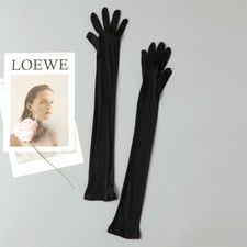 100% Mulberry Silk Gloves 58Cm Long Waist Mittens Women Sun-Protection Gloves
