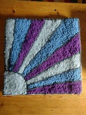 SEAT PAD cushion ART DECO handmade unique kitchen dining chair proddy rug