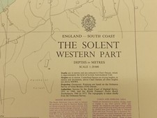 Vintage Admiralty Chart Map