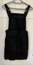 Denim Black Pinafore Dress