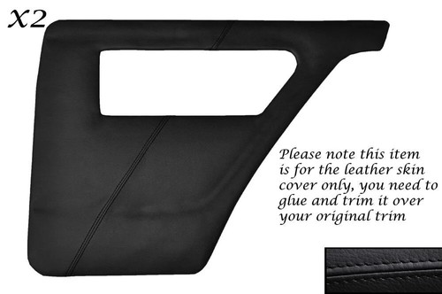 Black stitch rear door - black,