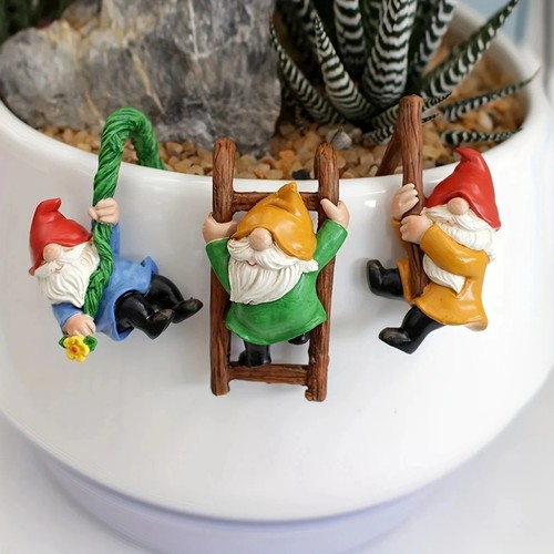 3pc mini garden dwarf hanging - mini,