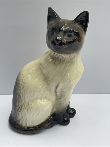 Vintage beswick seated siamese - vintage,