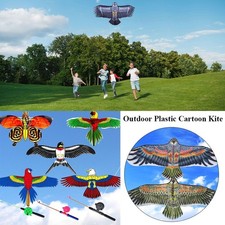 30cm Plastic Eagle Kite DIY Toy Flying Bird Kites  Garden Outdoor Sports