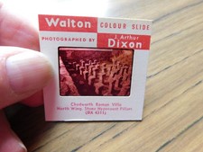 Gloucestershire Chedworth Roman Villa Slide c1970's Stone Hypocaust Pillars 