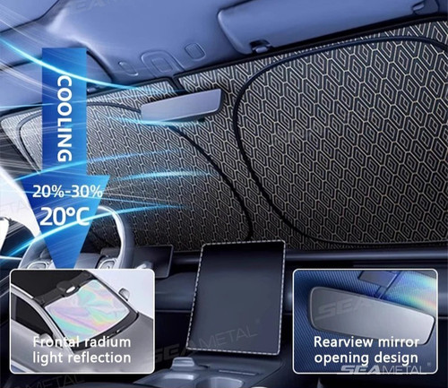 Layer foldable car sun shade - 5-layer,