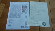 1978 HAND WRITTEN & SIGNED LETTER US ASTRONAUT WILLIAM POGUE + SKYLAB BOOKMARK