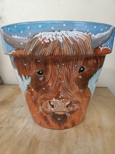 Hand painted terracotta - hand,