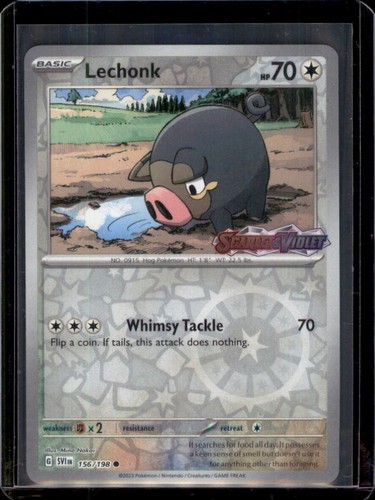 Lechonk 156 198 - lechonk, scarlet