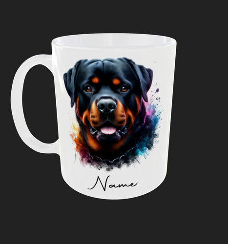 Personalised rottweiler mug - personalised,