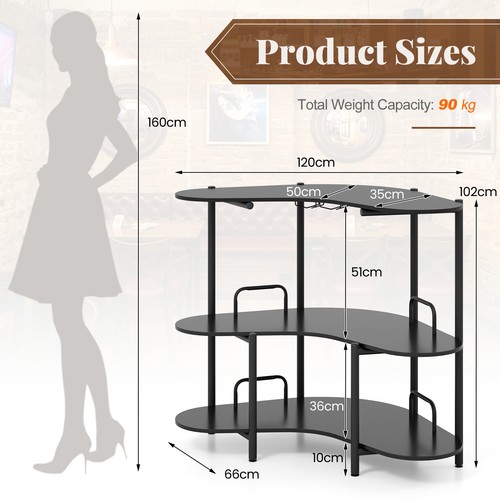 Bar unit for liquor tier - for,