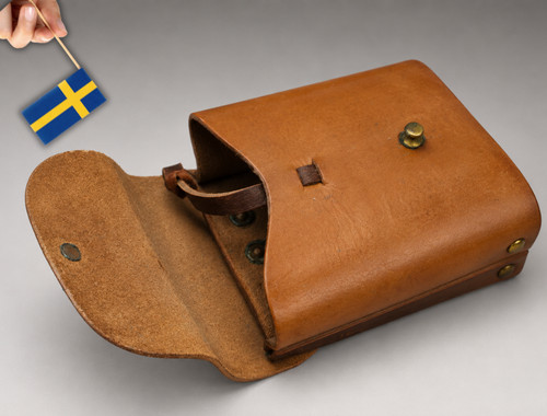 Swedish military leather - military, k.g.