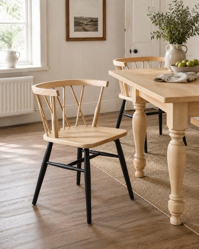 Solid wood cross back dining - wood,