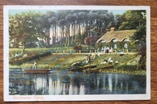 1904 Blackwater Ferry, Christchurch Vintage Postcard to Nelson Street Kings Lynn
