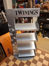 Twinings Tea Bag Box Advertising Metal Shop Counter Display Table Top Stand