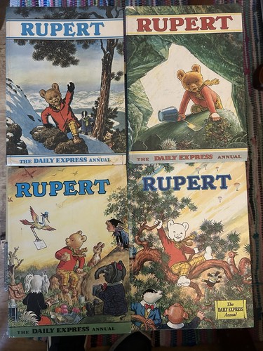 Vintage rupert bear annuals - vintage,