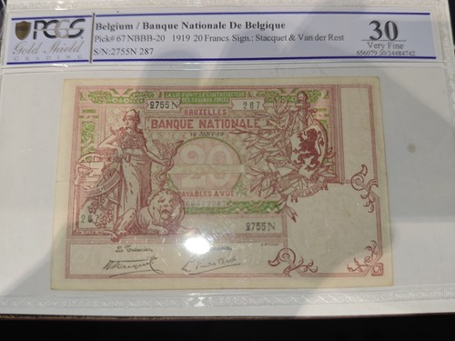 1919 belgium francs - 20,