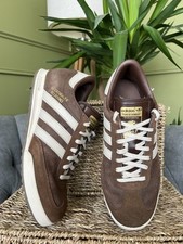 Adidas Beckenbauer Allround Trainers Brwon Suede Sneakers size UK 8 (runs Small)