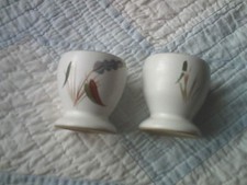 Two ''Green Wheat'' Pattern Egg Cups barely used.....