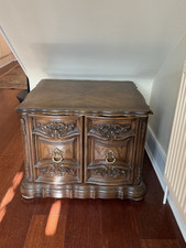 solid oak storage cabinet
