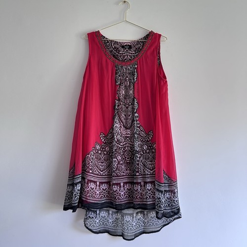 Klass pink paisley dress - paisley,