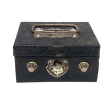 Antique Metal Piggy Bank with dials