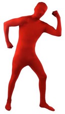 Red skin suit - skin, mens