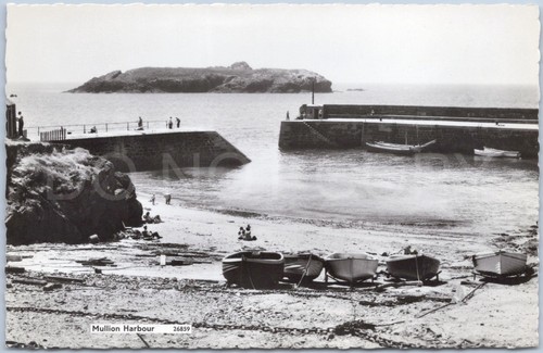 Mullion rppc vintage postcard - mullion,