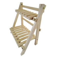 Wooden Storage Rack, 2-Layer Desktop Storage Rack, Ladder-Shaped Desk3213