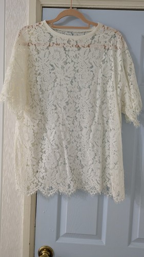 Zara long lace tunic top - long,