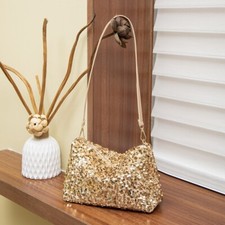 New Ladies Sequin Handbag Evening Purse Sequins Shoulder Bag Clutch