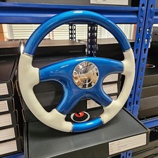 RAPTOR 15" WHITE LEATHER BLUE