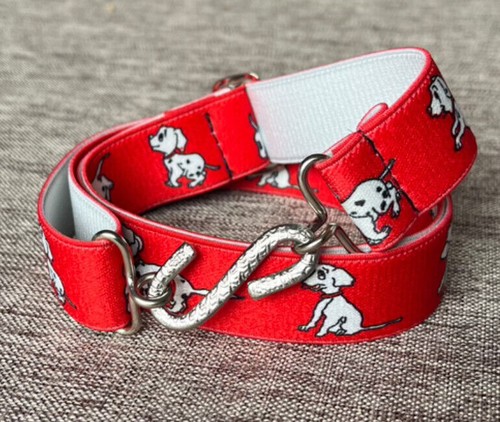 Elasticated snake belt red - elasticated,