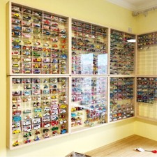Hot Wheels 50 Car Model Display Cabinet for Diecast Car Matchbox 1/64 UK