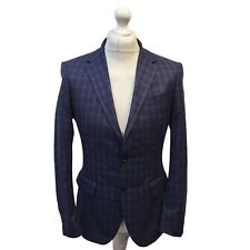 Reiss Blue Check Wool Full