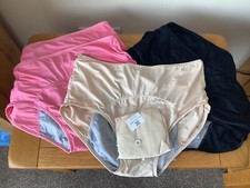 Washable leak protect pants: for incontinence/menstruation, 6 pairs brand new