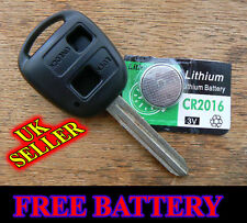 FOR TOYOTA HIACE HIGHLANDER 2 BUTTON REMOTE KEY FOB CASE WITH FREE BATTERY
