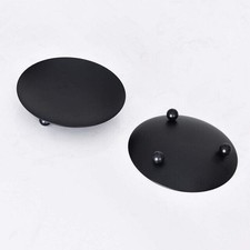 Black Metal 11cm Pillar Candle