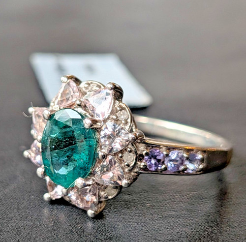 Emerald morganite tanzanite - emerald,