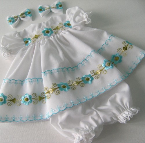 Blue white dress - &, *2