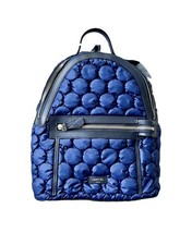 Lancel Leather Nylon Backpack