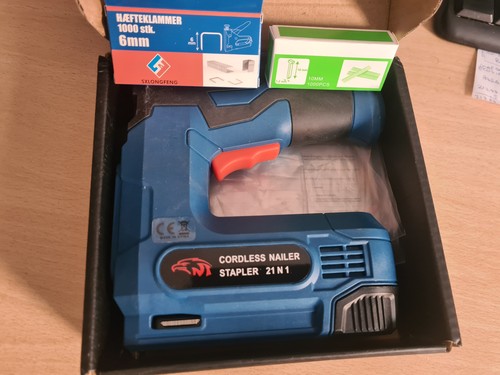 Cordless staple nail gun 2in1 - staple,