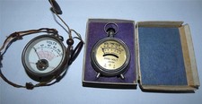 Antique Voltmeter In Box c 1920's DC + Other Voltmeter