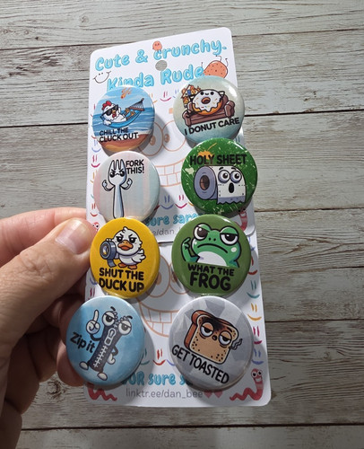 Cute novelty pin badges 32 - cute,
