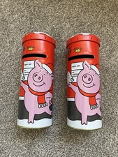 Percy Pig Postbox Christmas Moneybox x 2