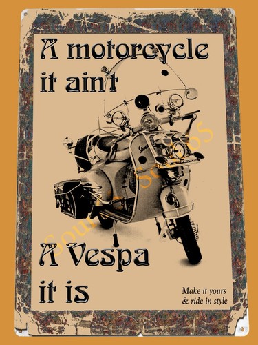 Scooter metal sign - metal, sign,