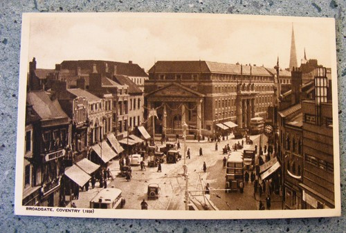 Broadgate coventry 1939 busy - broadgate,