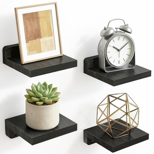 Rustic wood wall shelves - wood,