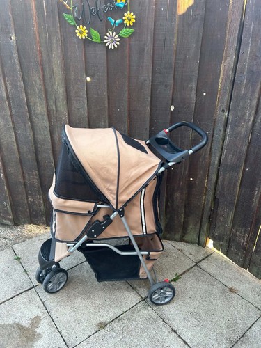 Pawhut dog stroller with rain - stroller,